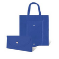 Foldable Non Woven Tote Bag w/ Snap Closure - Blank (14 3/4"x14 3/4")